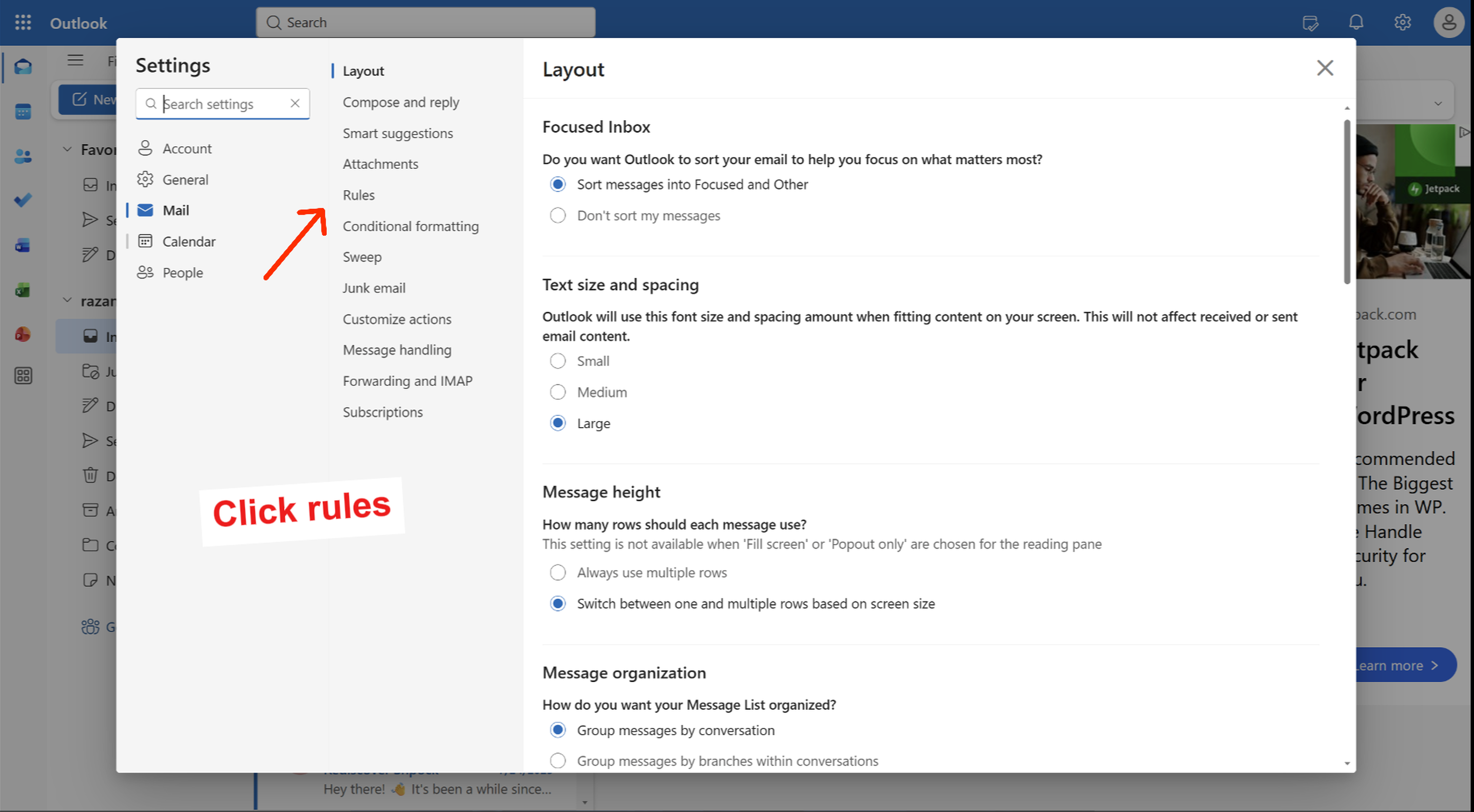 Step 3 — Create a new rule — screenshot 1